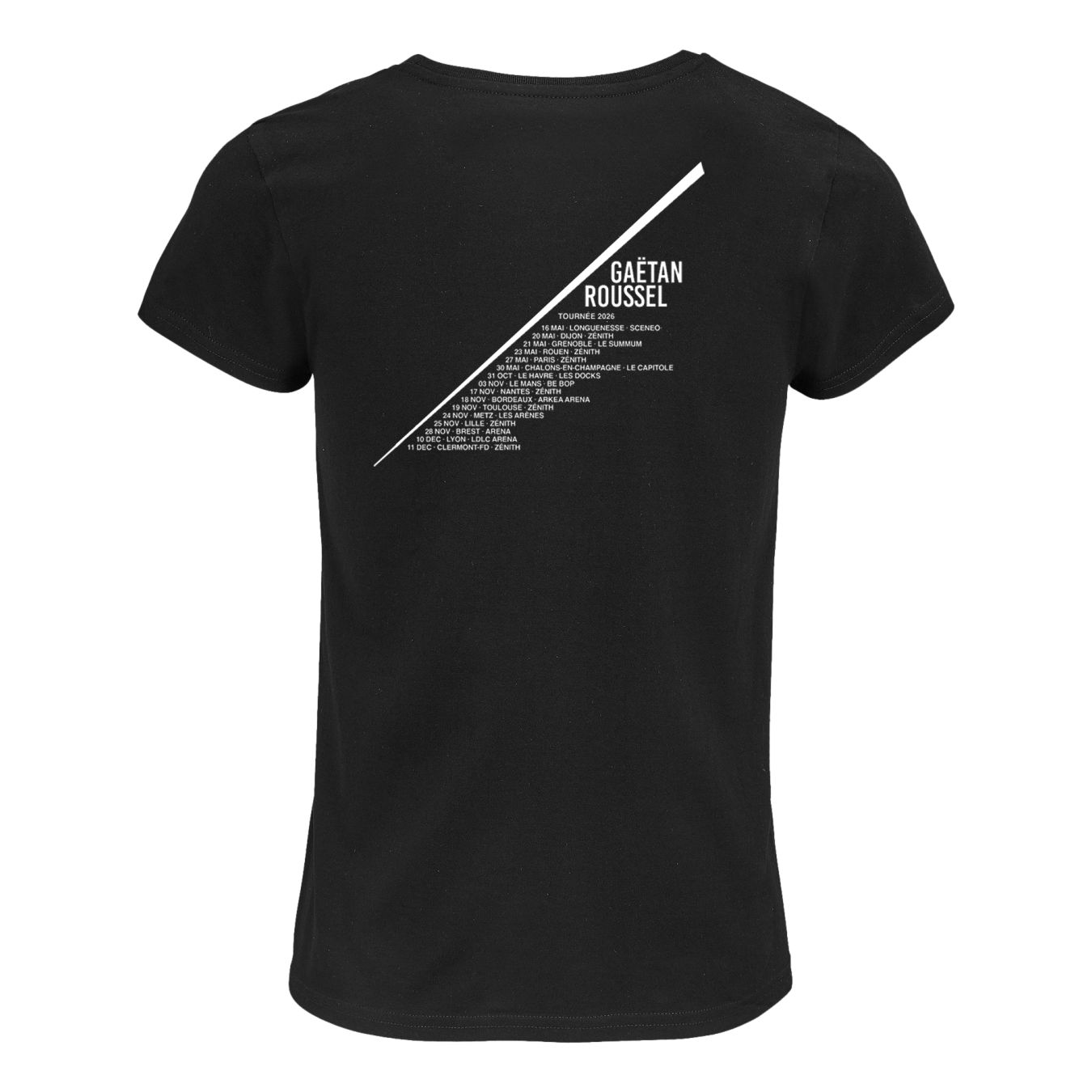 T-shirt NOIR Polaroid + Dates