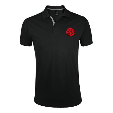 Polo NOIR Logo Rose