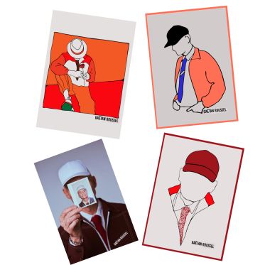 Set de 4 cartes sous pochette